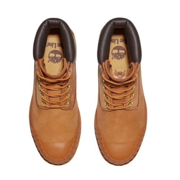 Timberland Bee Line Women's Premium Waterproof Rubber Toe Boots Tan NEW IN BOX - Picture 4 of 5